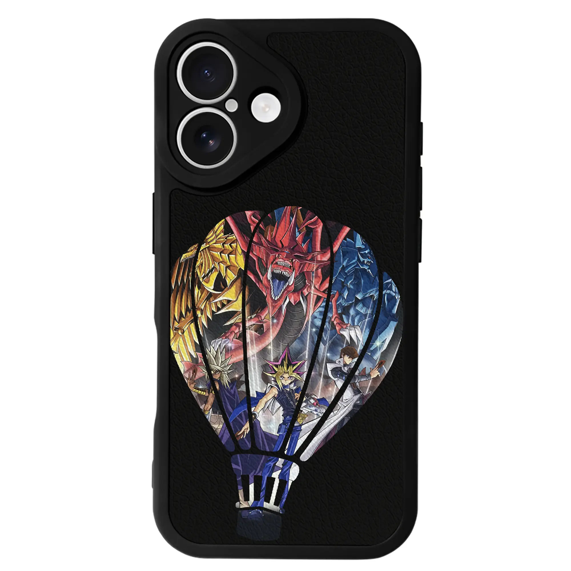 遊☆戯☆王 グッズ,さんげんしん - IPhone 16シリーズ対応 ・ シリコンスマホケース ・ レザー調 ・ 高精度フィット ・ 耐衝撃 ・ ワイヤレス充電対応 ・ 精密カット